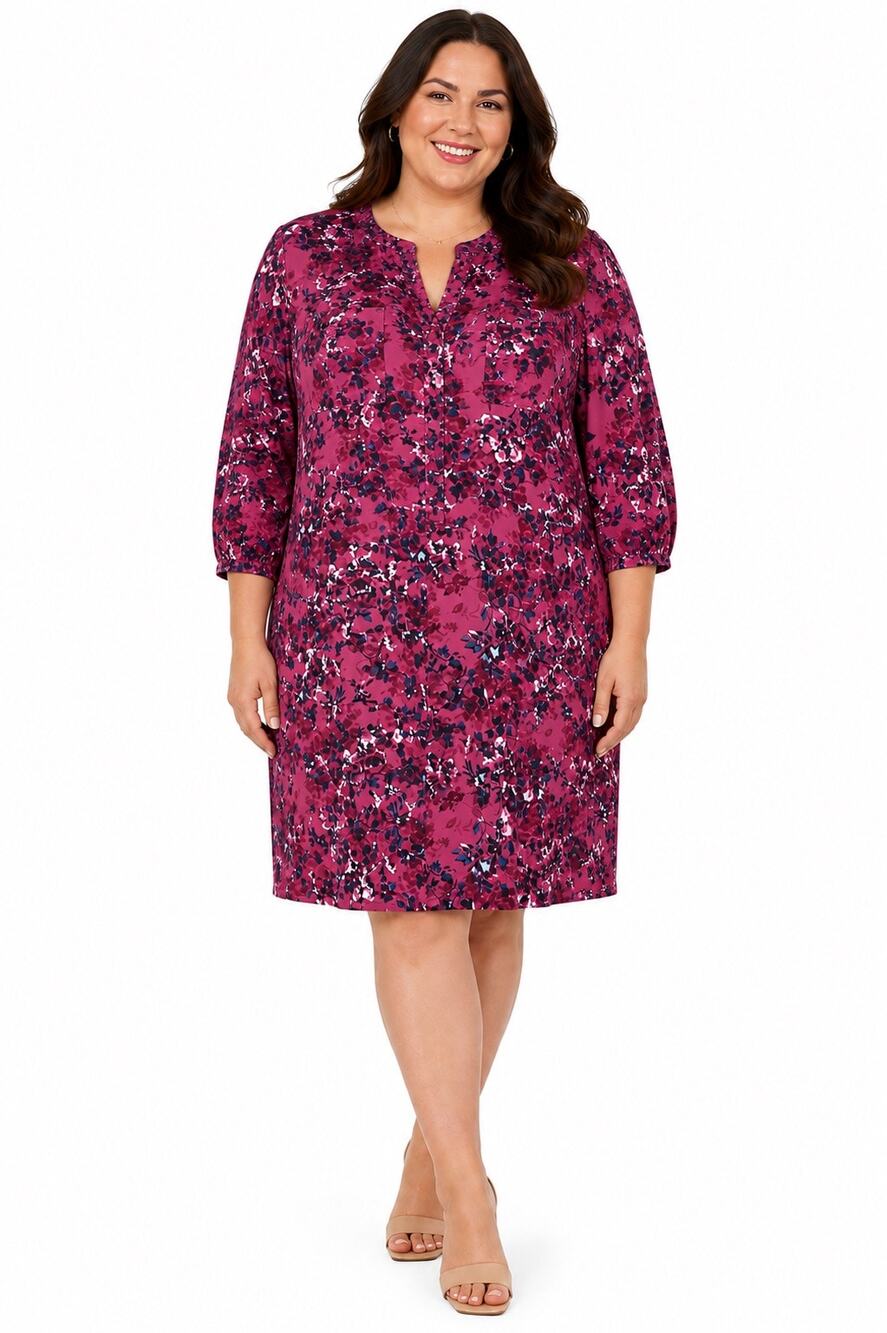 Torrid Floral Mini Studio Crepe de Chine Shirt Dress 4X 18913857 NO BELT